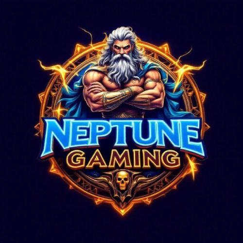 Banner promoting the Neptune Gaming app for Android and iOS with quick download buttons